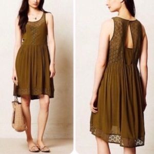 Anthropologie Dresses - Anthropologie Lilka Matepe Lace Dress in moss Anthropologie Dresses - Anthropologie Lilka Matepe Lace Dress in moss
